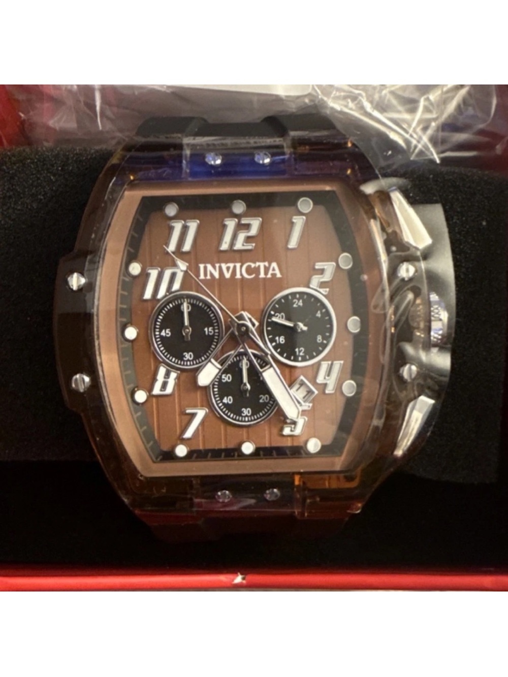 Invicta S1 Rally Kinesia Automatic Brown - 47mm